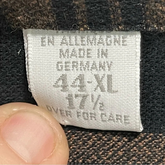 HAUPT Plaid Shirt Men size XL - Picture 7 of 11